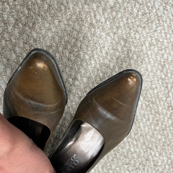 Franco sarto brown pointed toe pumps heels size 8.5 - Picture 10 of 10